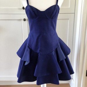 Rebecca Taylor Blue Sexy Party Dress, sz 4